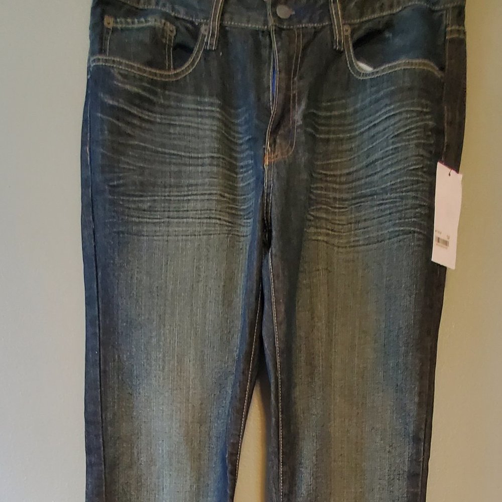 Kenneth Cole  Black Distressed Boot Jeans
